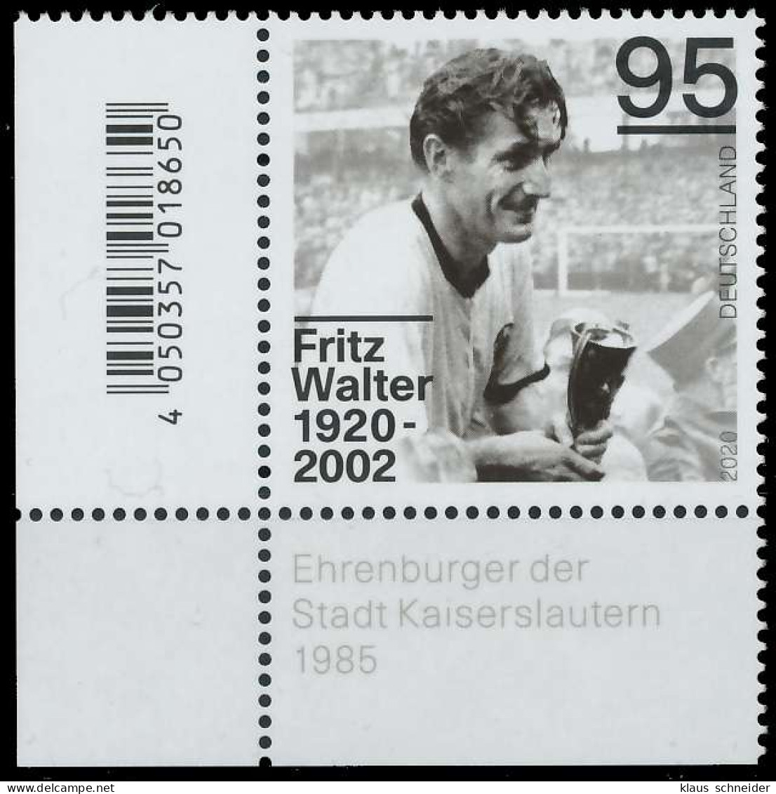 BRD BUND 2020 Nr 3568 Postfrisch ECKE-ULI SEE15F6 - Unused Stamps