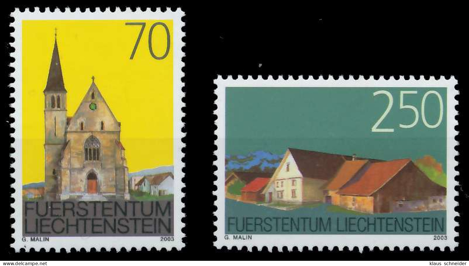 LIECHTENSTEIN 2003 Nr 1314-1315 Postfrisch SEE18FE - Ungebraucht