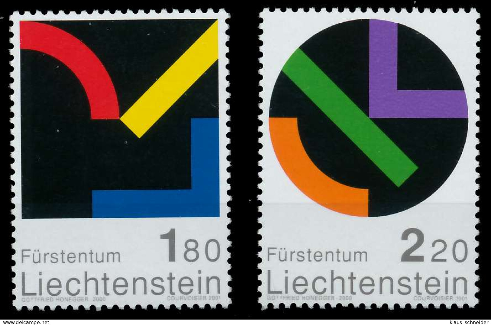 LIECHTENSTEIN 2001 Nr 1281-1282 Postfrisch SEE1976 - Unused Stamps