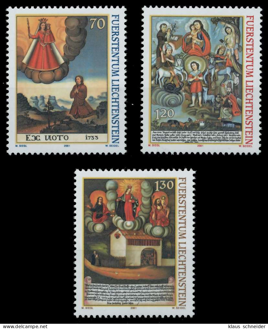 LIECHTENSTEIN 2001 Nr 1271-1273 Postfrisch SEE198A - Unused Stamps