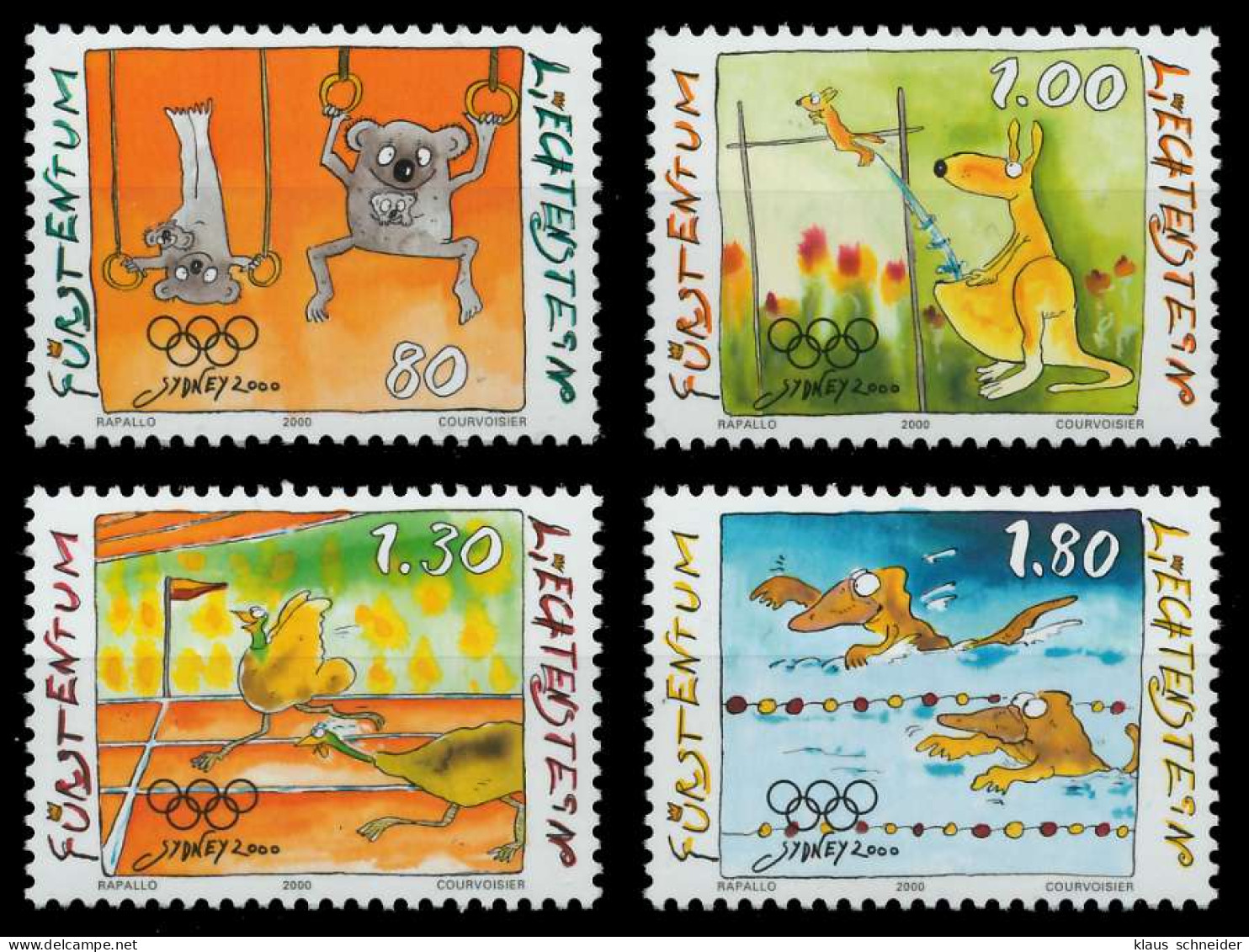 LIECHTENSTEIN 2000 Nr 1241-1244 Postfrisch SEE19C6 - Unused Stamps