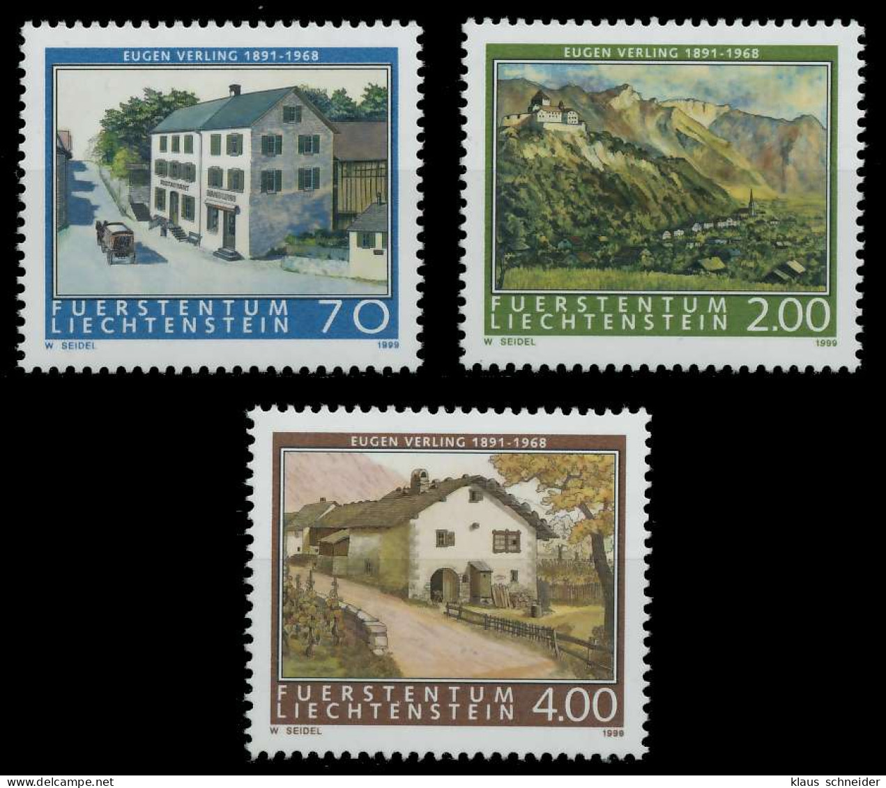 LIECHTENSTEIN 1999 Nr 1212-1214 Postfrisch SEE19FE - Unused Stamps