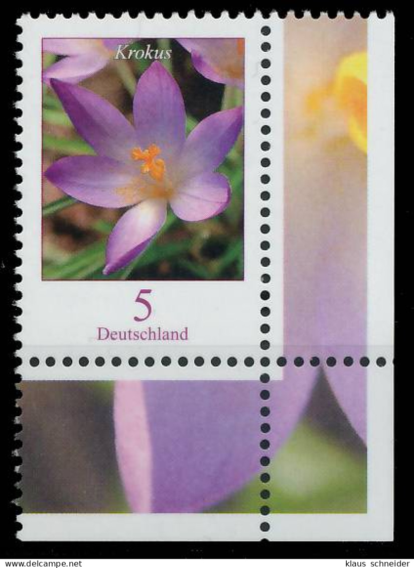 BRD BUND DS BLUMEN Nr 2480A Postfrisch ECKE-URE X393C02 - Unused Stamps