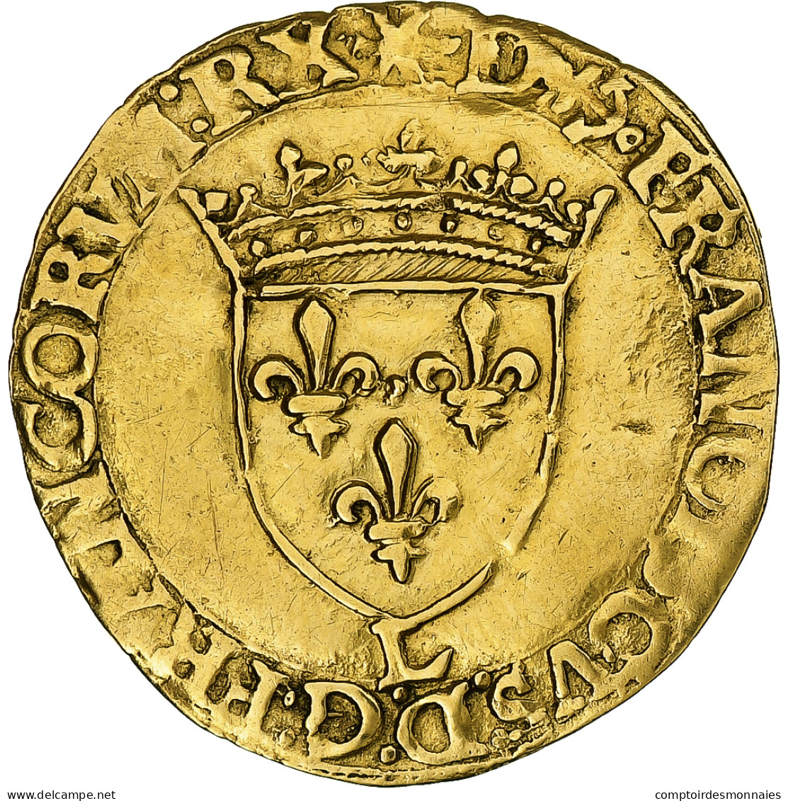 France, François Ier, Écu D'or Au Soleil, 1540-1547, Bayonne, Or, TTB - 1515-1547 François 1er