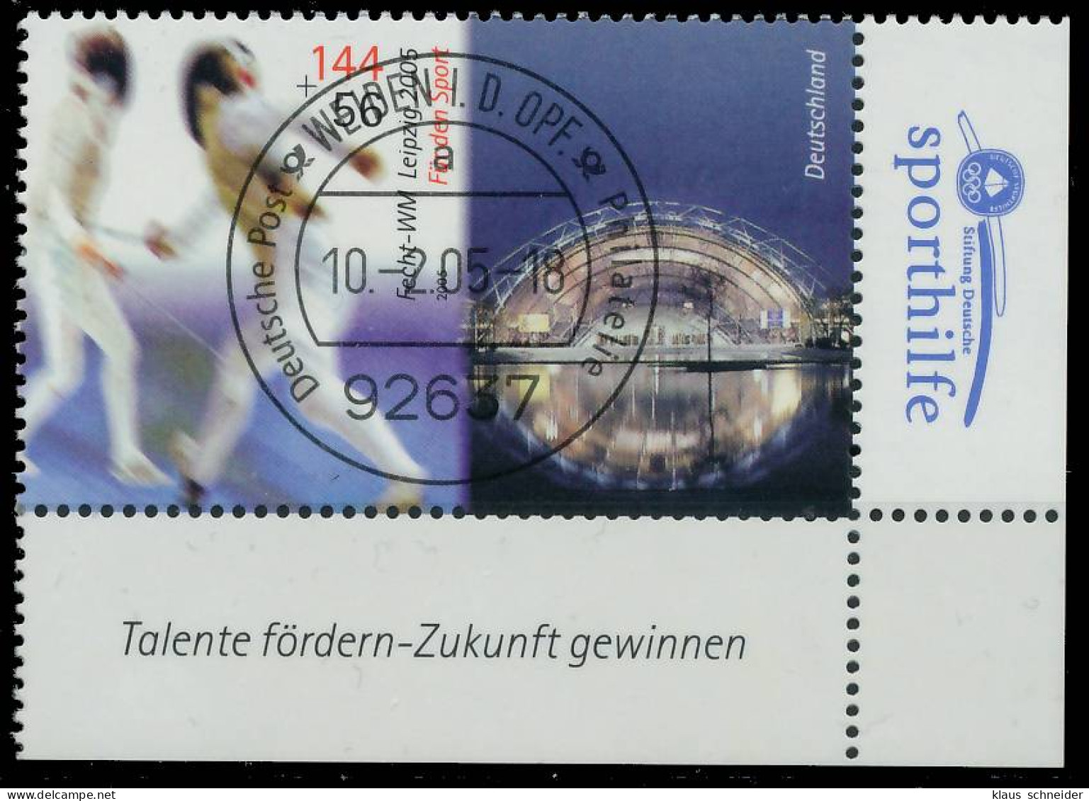 BRD BUND 2005 Nr 2443 Zentrisch Gestempelt ECKE-URE X397E8A - Usados