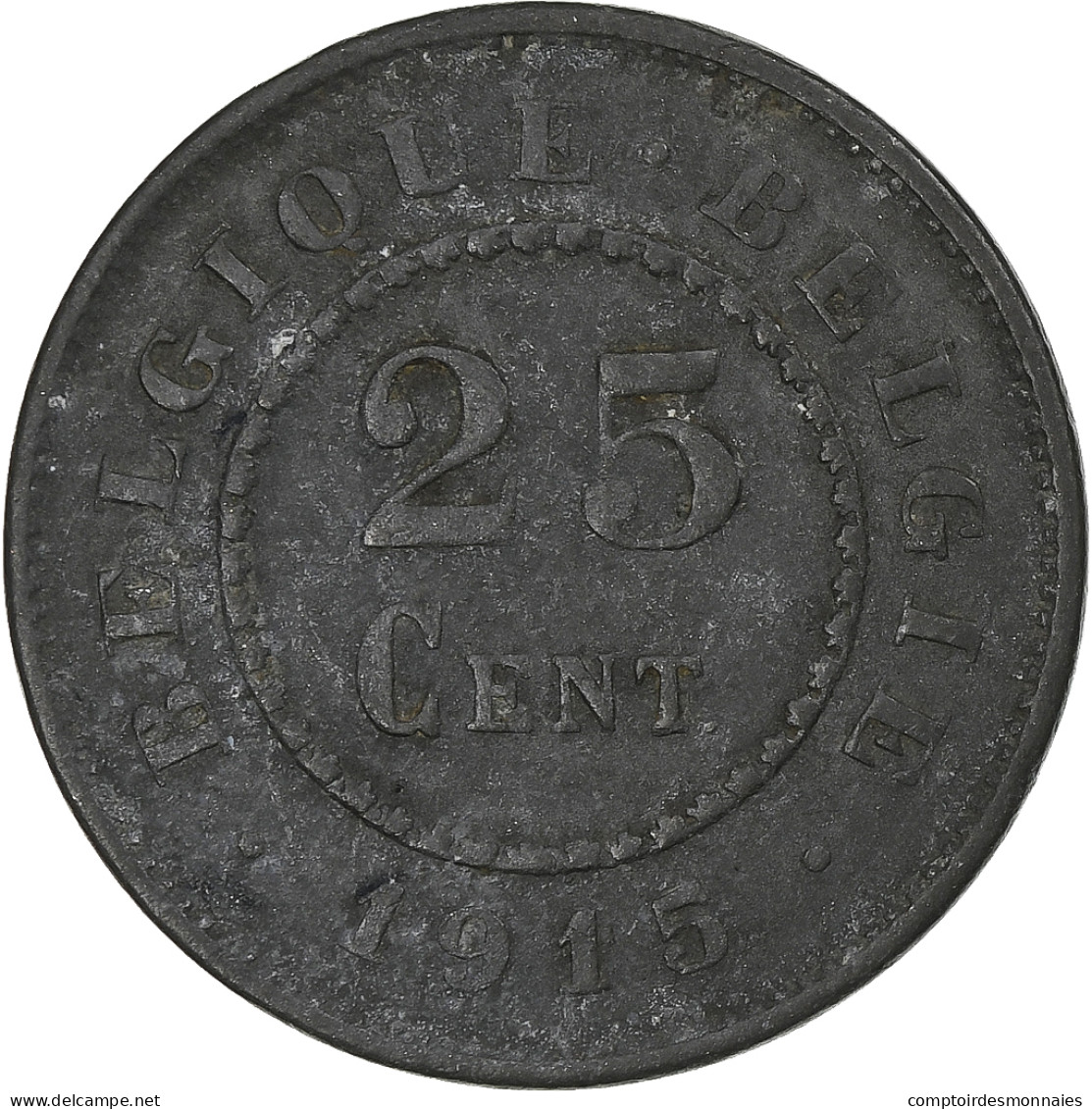 Belgique, 25 Centimes, 1915 - 25 Centimes