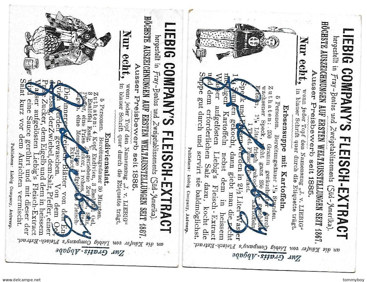 S 618, Liebig 6 Cards, Farben II (one Backside Has Some Damage) (GERMAN) (ref B14) - Liebig