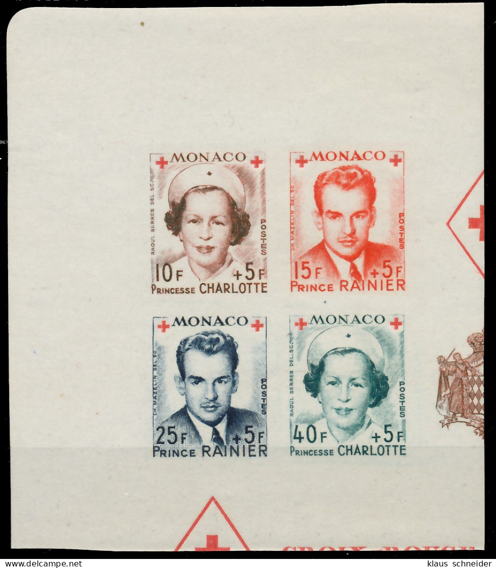 MONACO 1949 Nr 397B-400B Postfrisch VIERERBLOCK X3AD9A2 - Unused Stamps