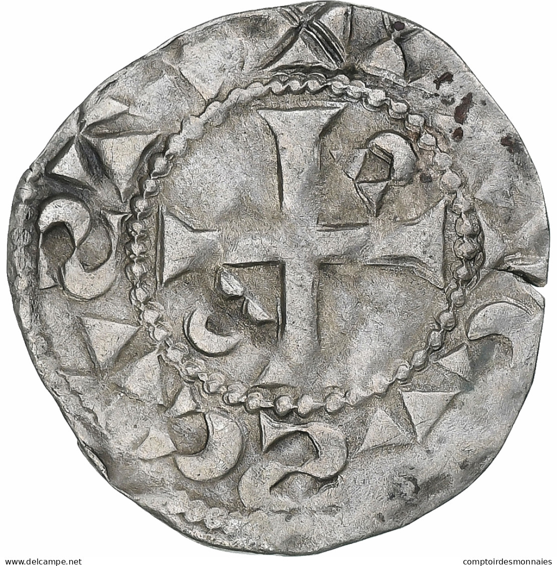 France, Louis VI Le Gros, Denier, 1108-1137, Dreux, 1er Type, Argent, TTB - 1108-1137 Louis VI Le Gros