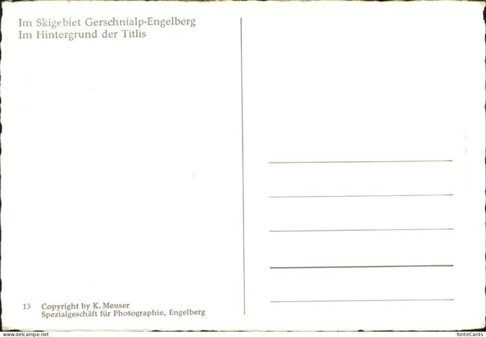 11113506 Engelberg_OW Gerschnialp Titlis - Autres & Non Classés