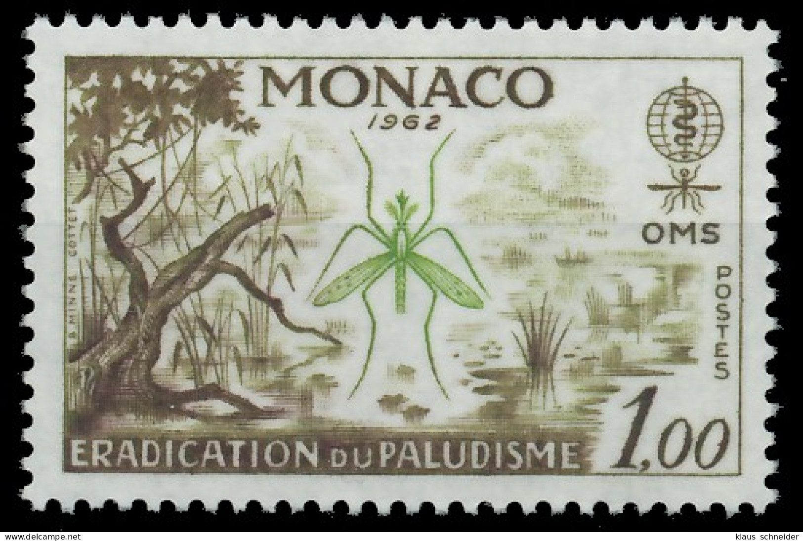 MONACO 1962 Nr 692 Postfrisch SF0C212 - Unused Stamps