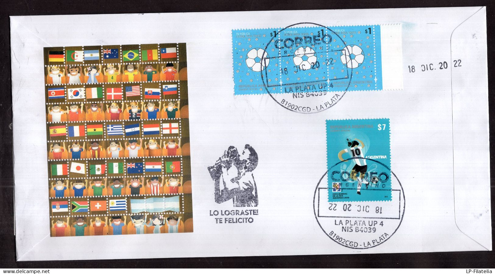Argentina - 2022 - Soccer - Football - Modern Stamps - Diverse Stamps - Covers & Documents