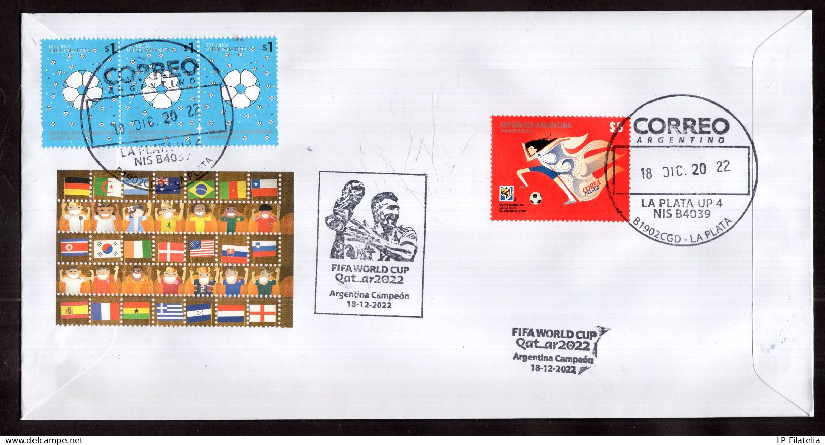 Argentina - 2022 - Soccer - Football - Modern Stamps - Diverse Stamps - Briefe U. Dokumente