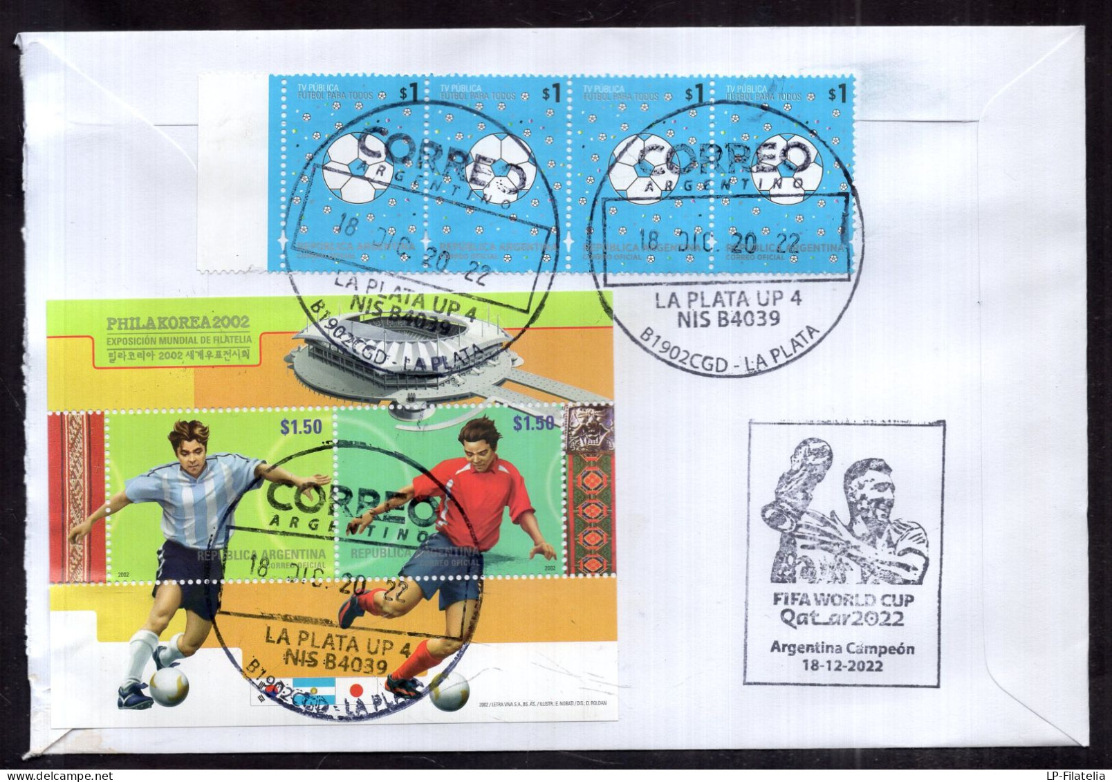 Argentina - 2022 - Soccer - Football - Modern Stamps - Diverse Stamps - Brieven En Documenten