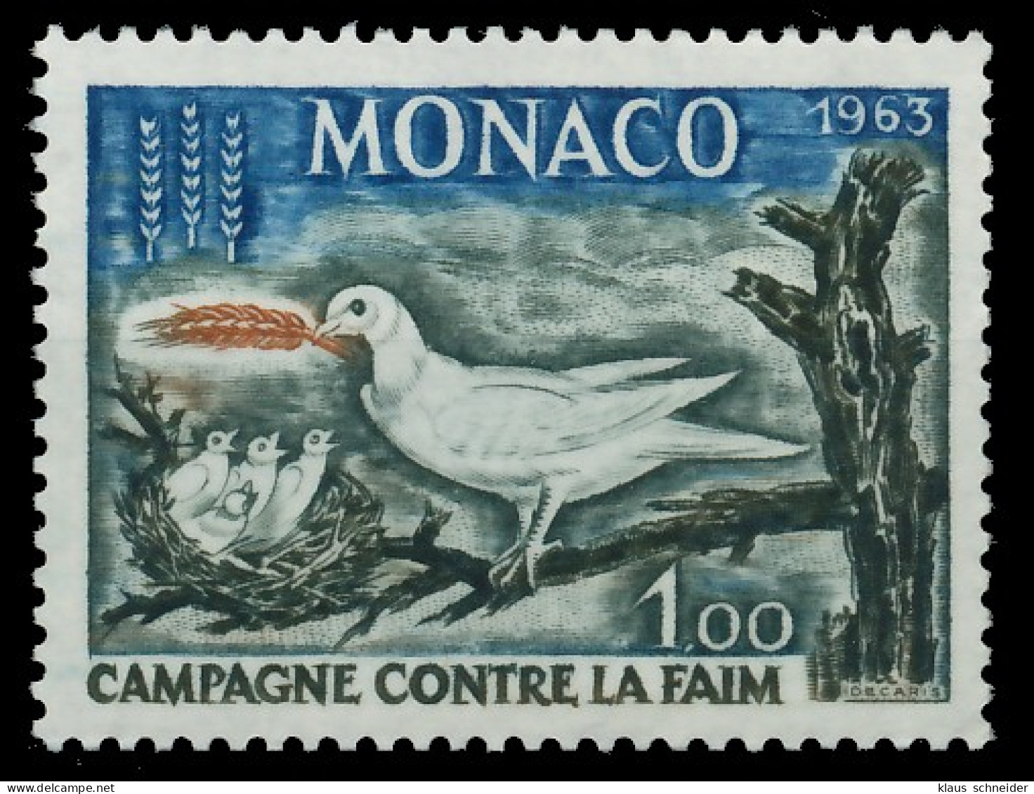 MONACO 1963 Nr 733 Postfrisch SF0C532 - Other & Unclassified