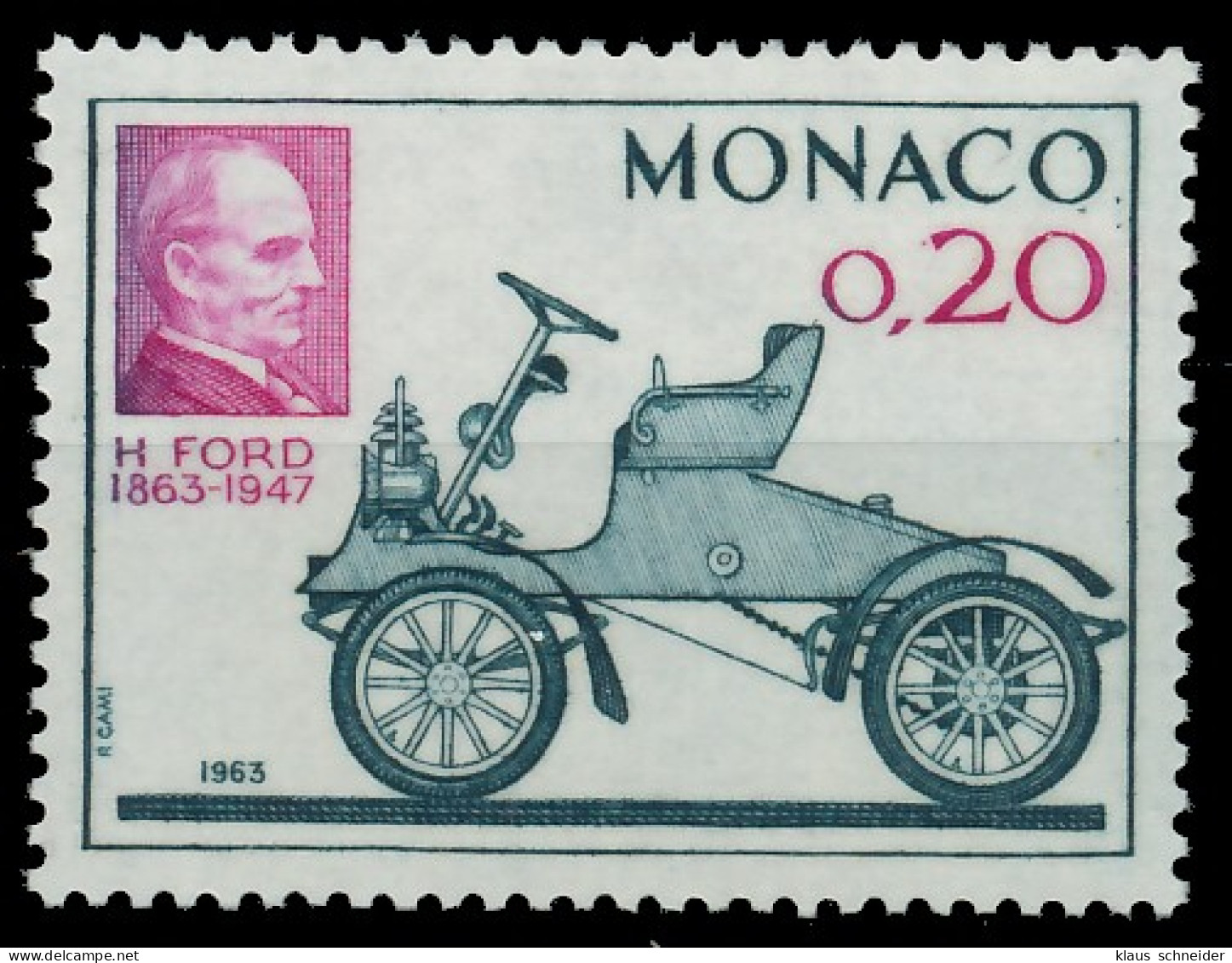 MONACO 1963 Nr 735 Postfrisch SF0C55A - Neufs