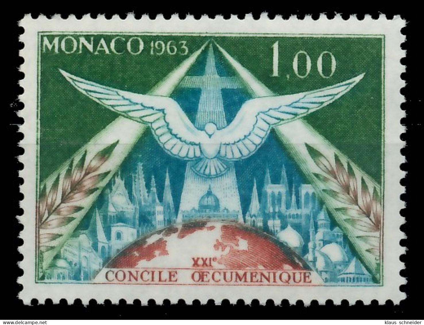 MONACO 1963 Nr 734 Postfrisch SF0C53E - Unused Stamps