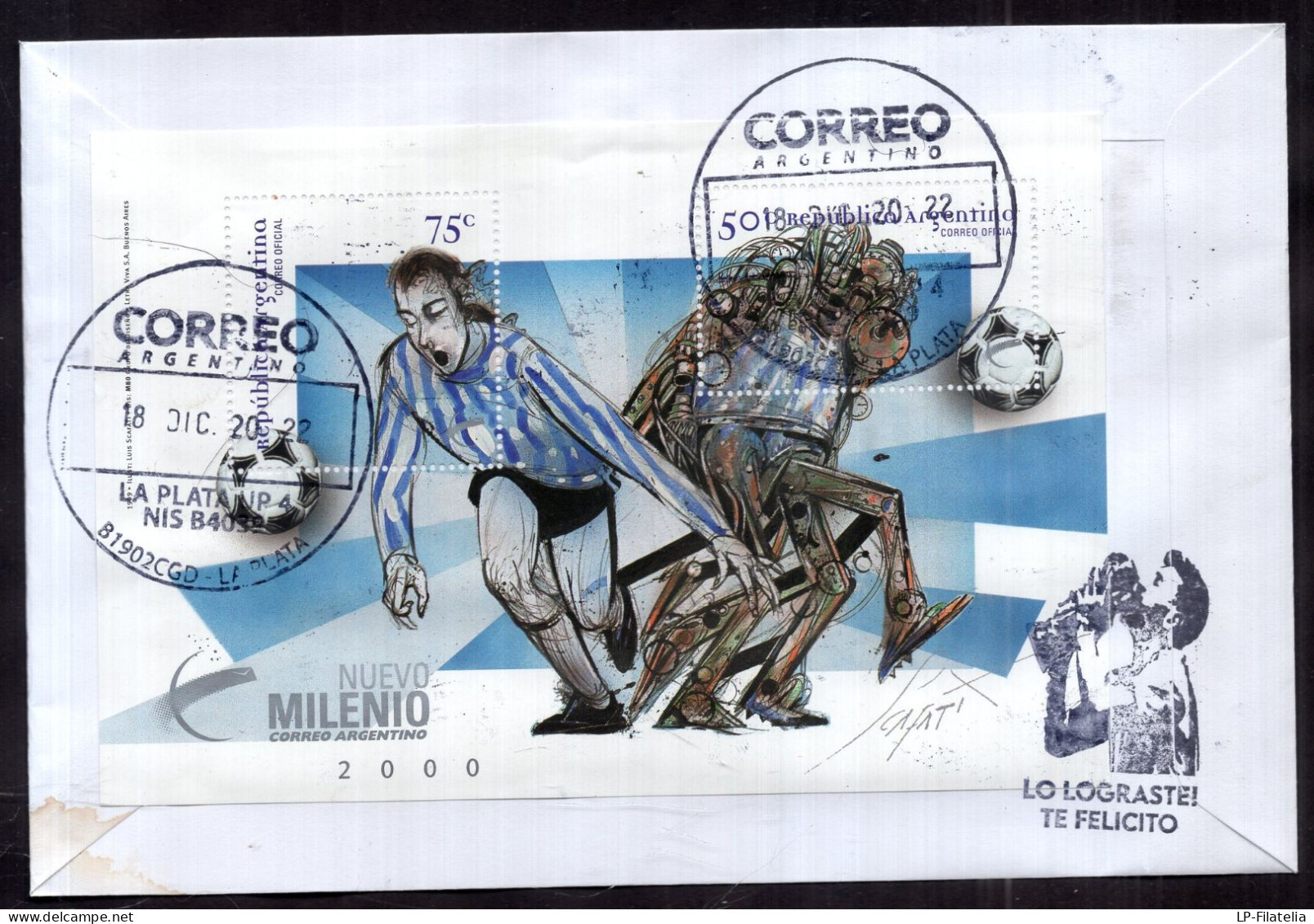 Argentina - 2022 - Soccer - Football - Modern Stamps - Diverse Stamps - Briefe U. Dokumente