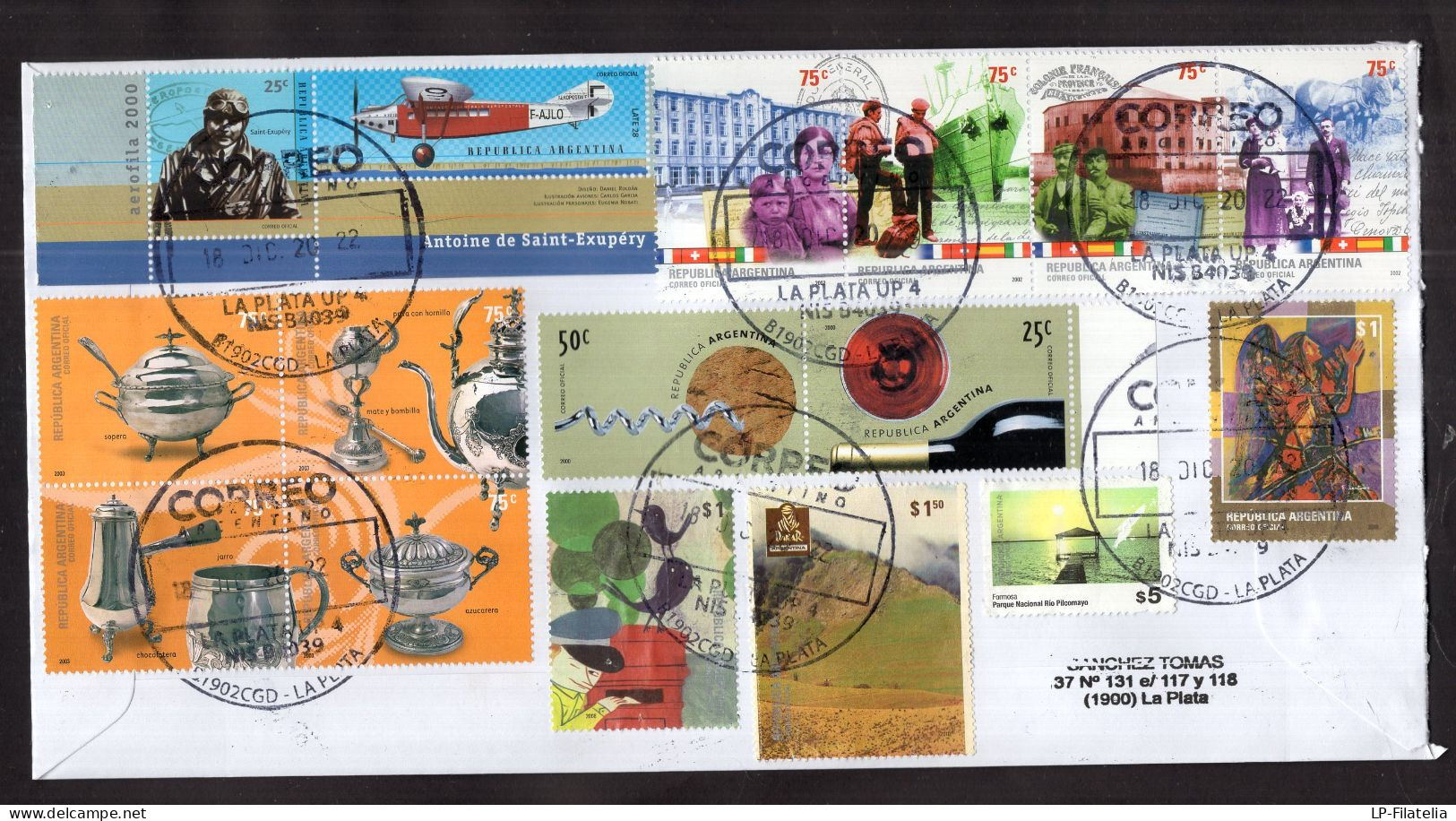 Argentina - 2022 - Planes - Modern Stamps - Diverse Stamps - Brieven En Documenten