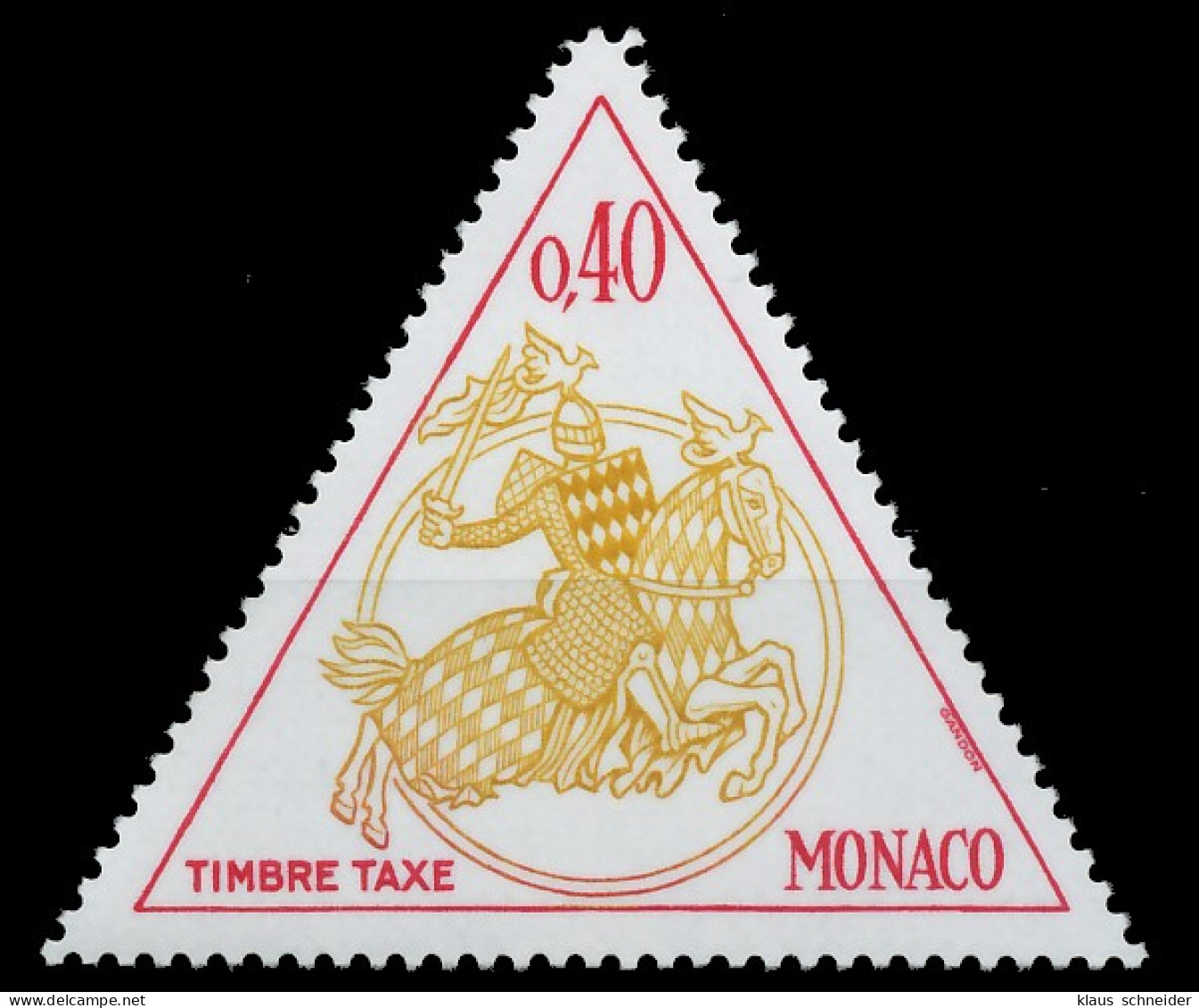 MONACO PORTOMARKEN Nr 72 Postfrisch X3BA51E - Portomarken