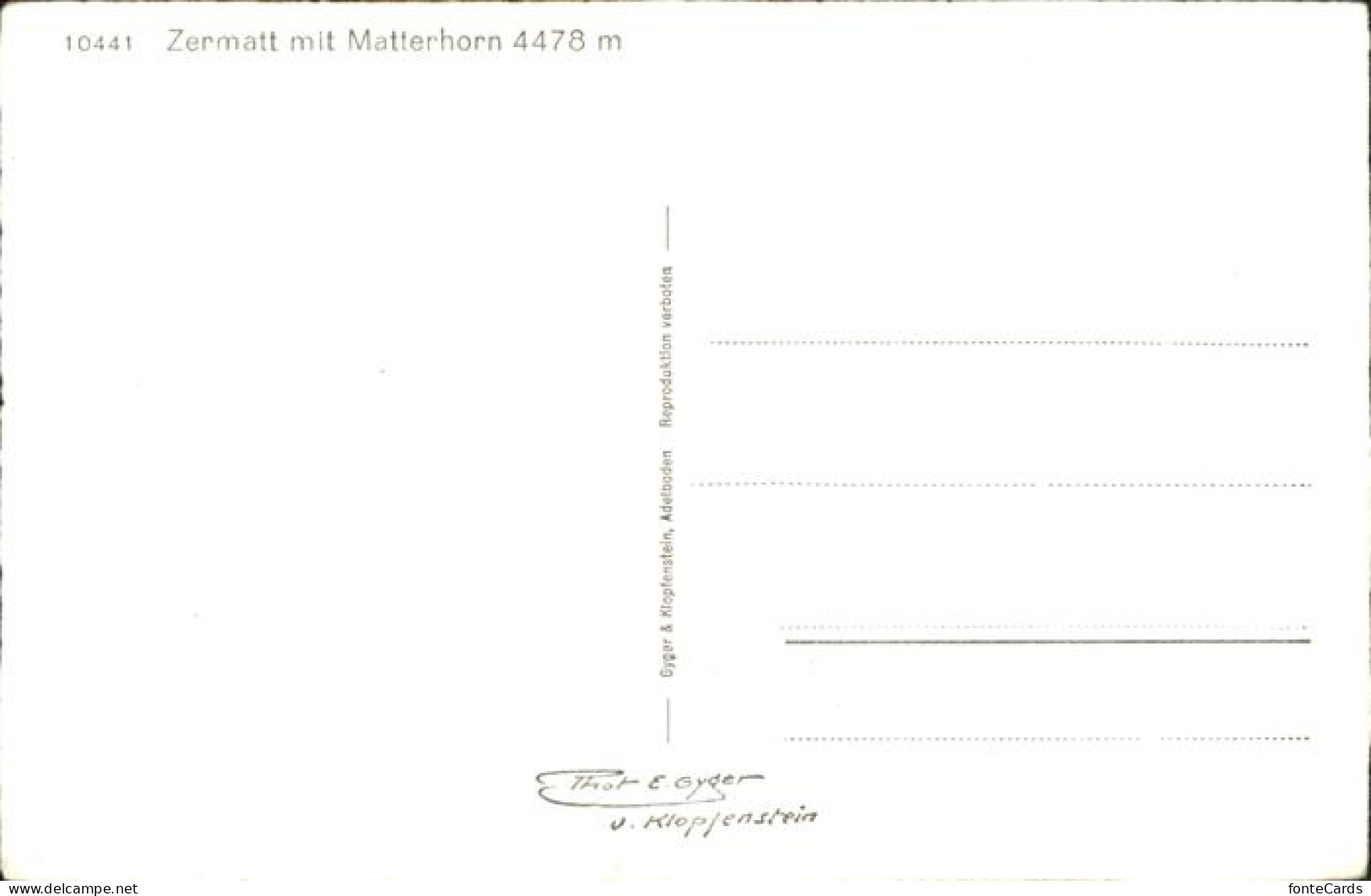 11113395 Zermatt_VS Matterhorn - Autres & Non Classés