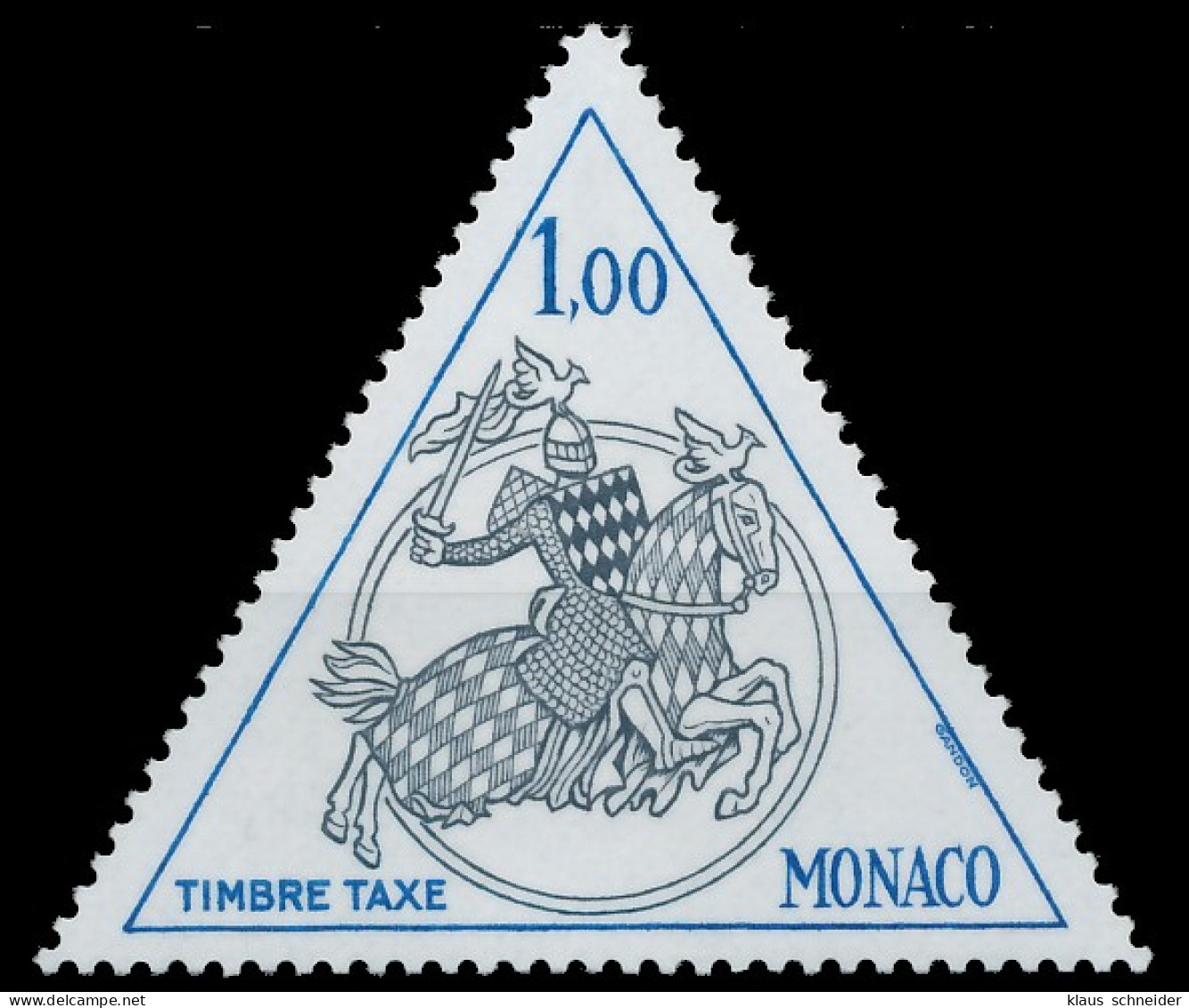 MONACO PORTOMARKEN Nr 74 Postfrisch X3BA526 - Taxe