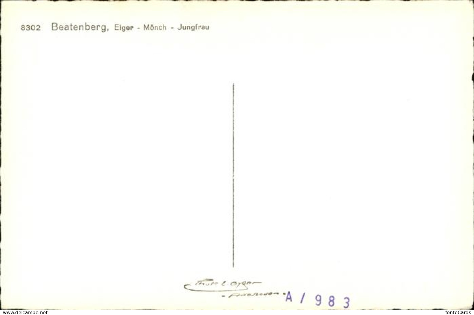 11113389 Beatenberg Eiger Moench Jungfrau - Autres & Non Classés