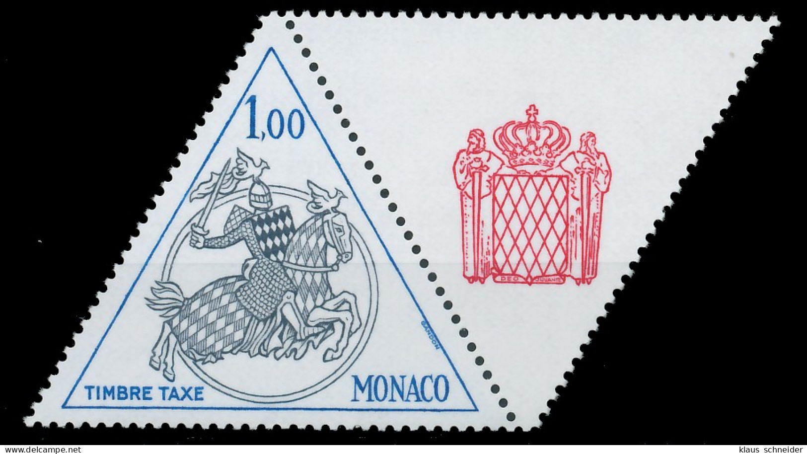 MONACO PORTOMARKEN Nr 74ZfRe Postfrisch WAAGR PAAR X3BA5B6 - Portomarken