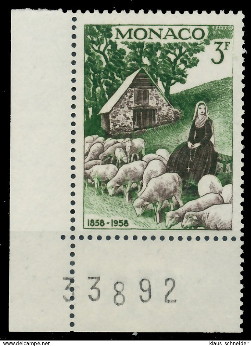 MONACO 1958 Nr 592 Postfrisch ECKE-ULI X3BA6FE - Unused Stamps