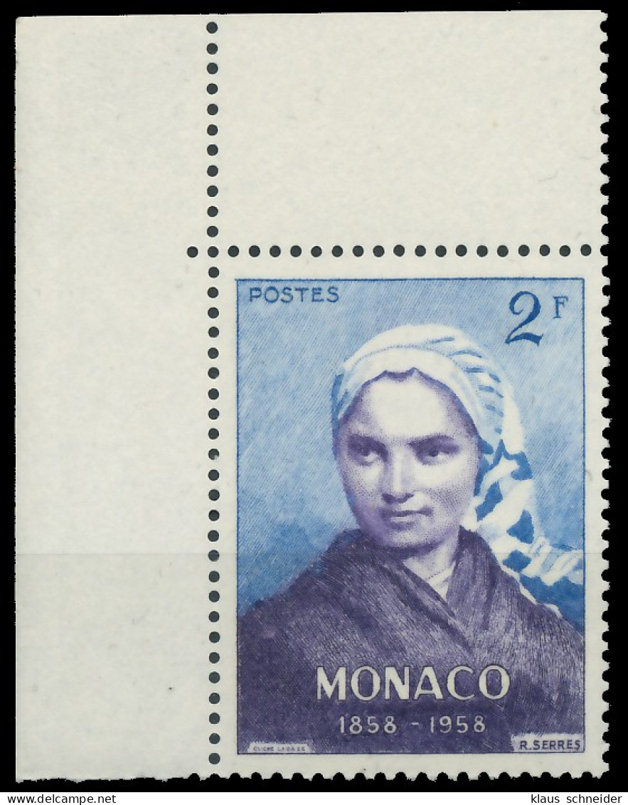 MONACO 1958 Nr 591 Postfrisch ECKE-OLI X3BA6E6 - Unused Stamps
