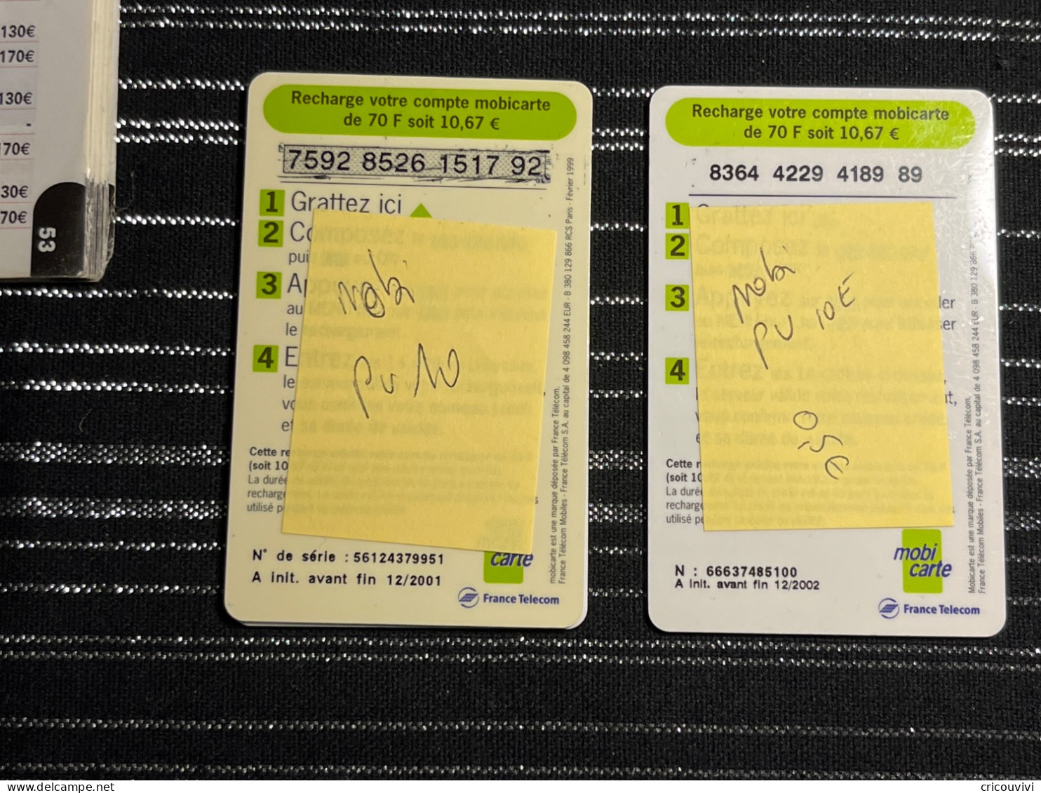 Mobicarte Pu10-Pu10E - Cellphone Cards (refills)