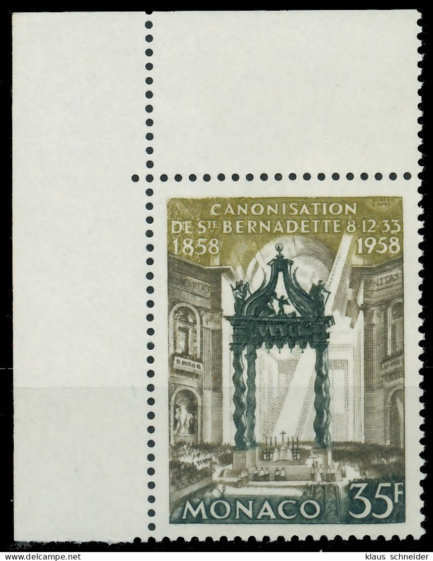 MONACO 1958 Nr 598 Postfrisch ECKE-OLI X3BA736 - Unused Stamps