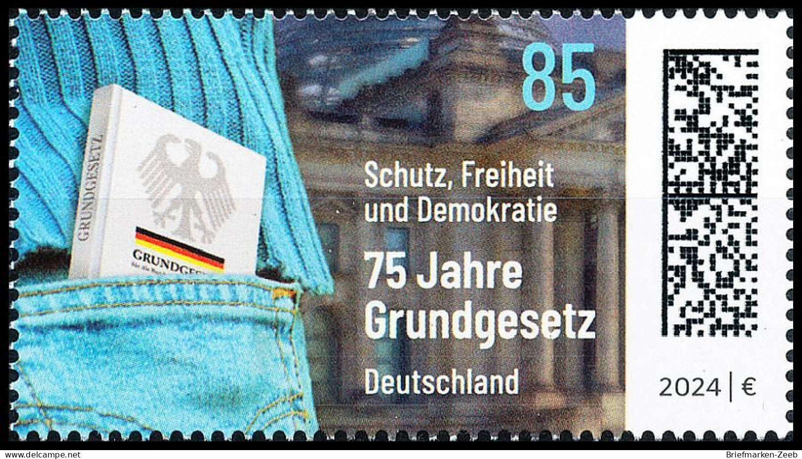 BRD MiNr. 3830 ** 	75 Jahre Grundgesetz, Postfrisch - Unused Stamps