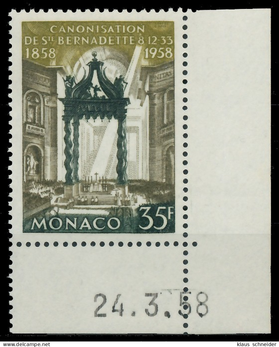 MONACO 1958 Nr 598 Postfrisch ECKE-URE X3BA74A - Ongebruikt