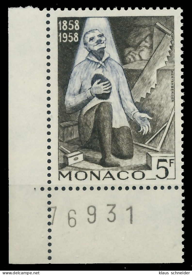 MONACO 1958 Nr 593 Postfrisch ECKE-ULI X3BD84E - Ongebruikt
