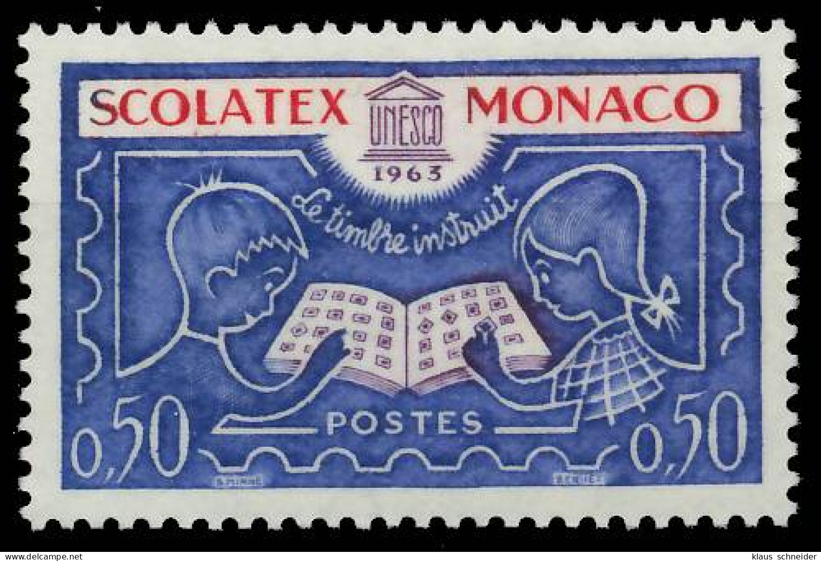 MONACO 1963 Nr 741 Postfrisch SF53A76 - Unused Stamps
