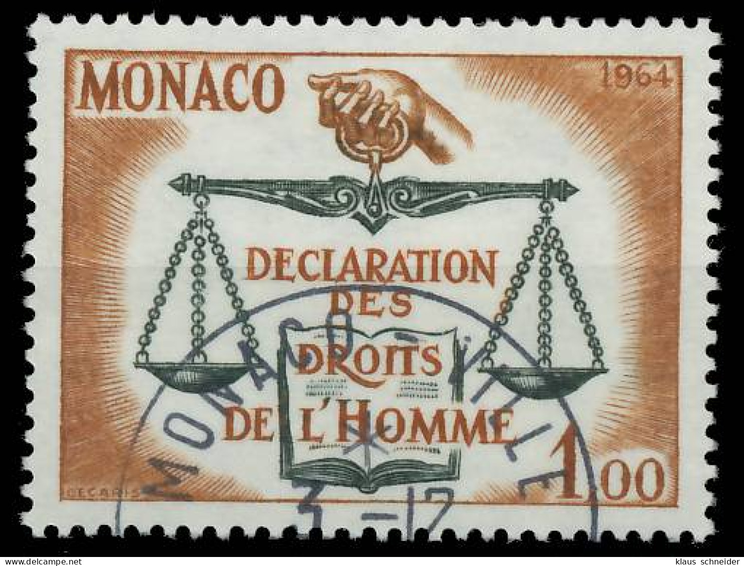 MONACO 1964 Nr 792 Gestempelt X3F97CA - Used Stamps