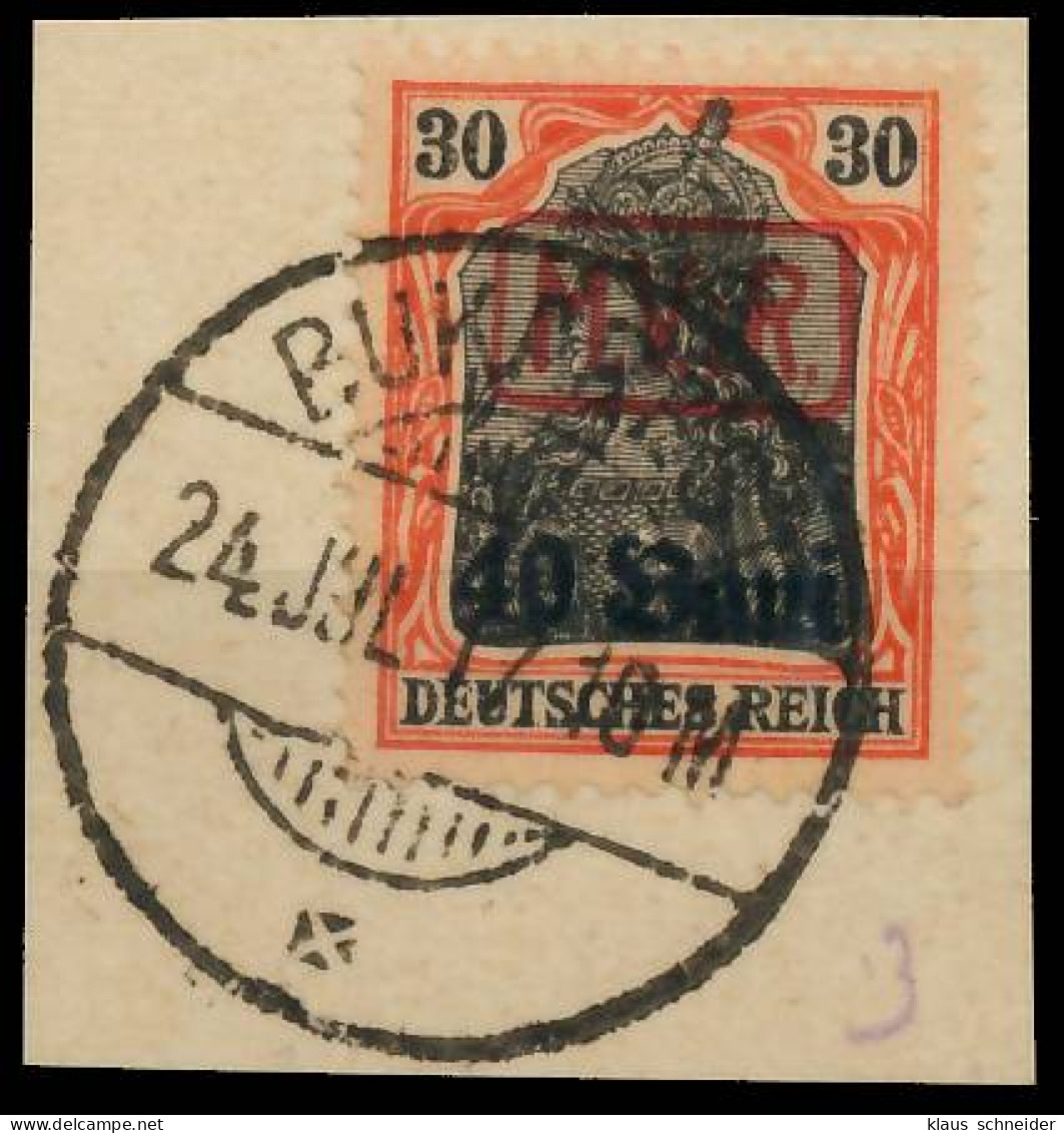 BES. 1WK D-MV RUMÄNIEN Nr 3 Zentrisch Gestempelt Briefstück X42D53E - Bezetting 1914-18