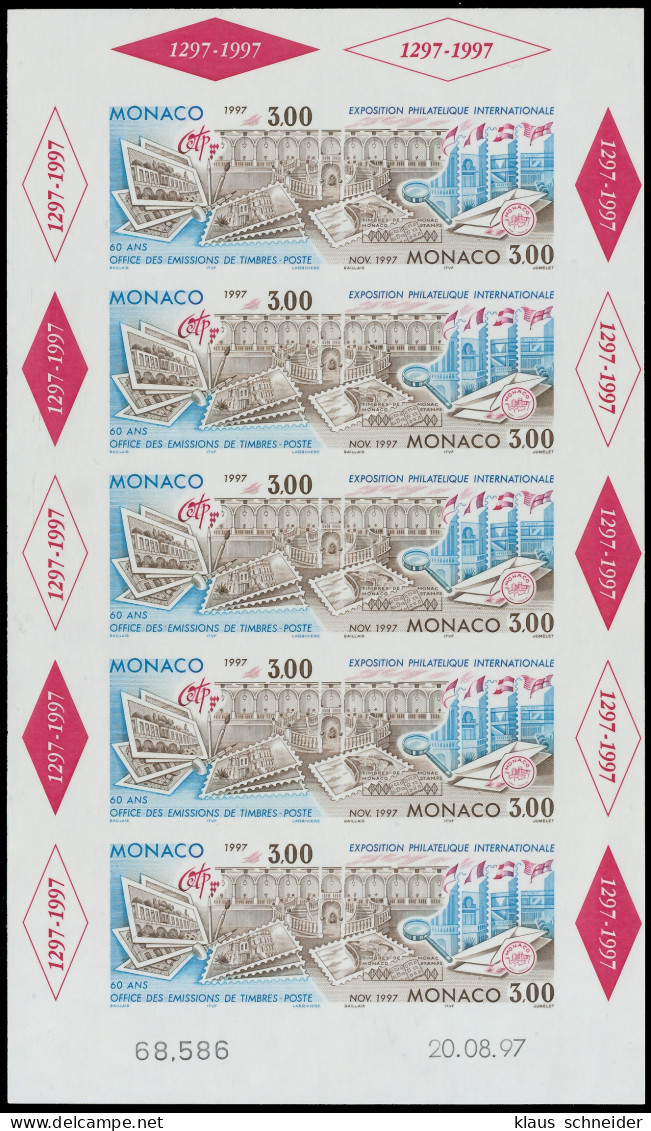 MONACO Nr 2333B-2334B Postfrisch Ungebraucht KLEINBG X59FCCE - Blocks & Sheetlets