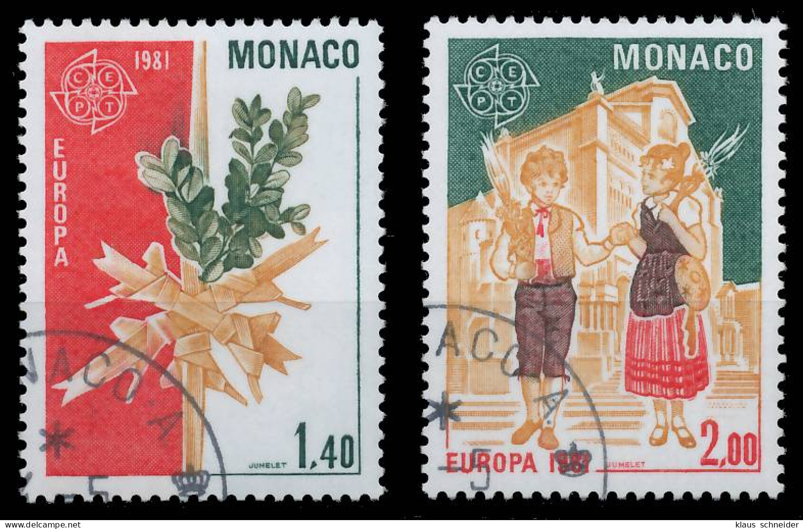 MONACO 1981 Nr 1473-1474 Gestempelt X5A9F82 - Used Stamps