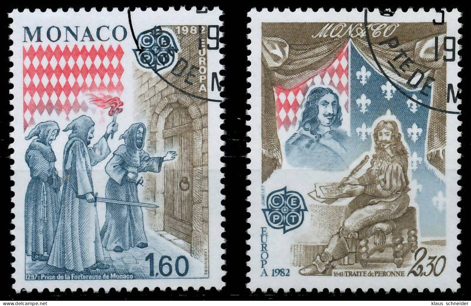 MONACO 1982 Nr 1526-1527 Gestempelt X5B54AE - Used Stamps
