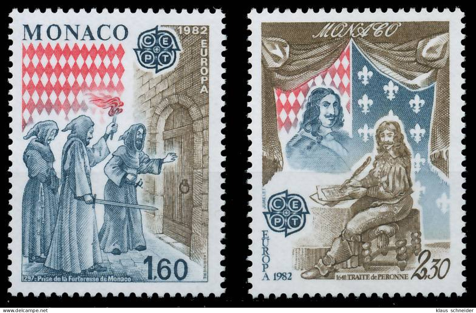 MONACO 1982 Nr 1526-1527 Postfrisch S1E4EDA - Unused Stamps