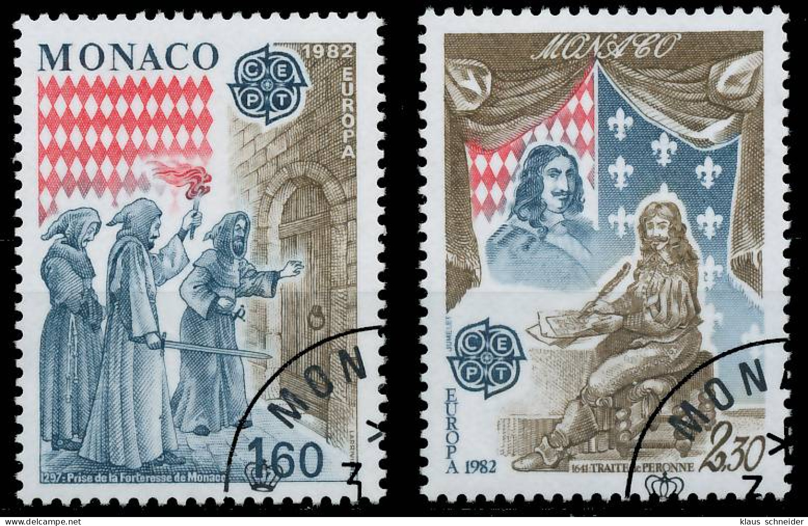 MONACO 1982 Nr 1526-1527 Gestempelt X5B54B2 - Used Stamps