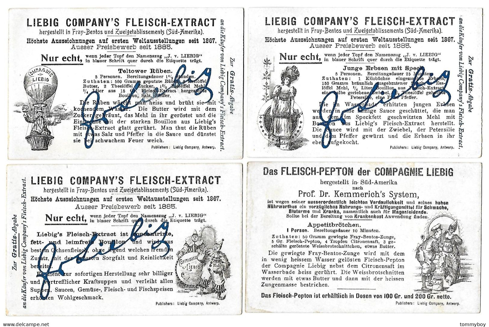 S 612, Liebig 6 Cards, Die Puppe (GERMAN) (ref B14) - Liebig
