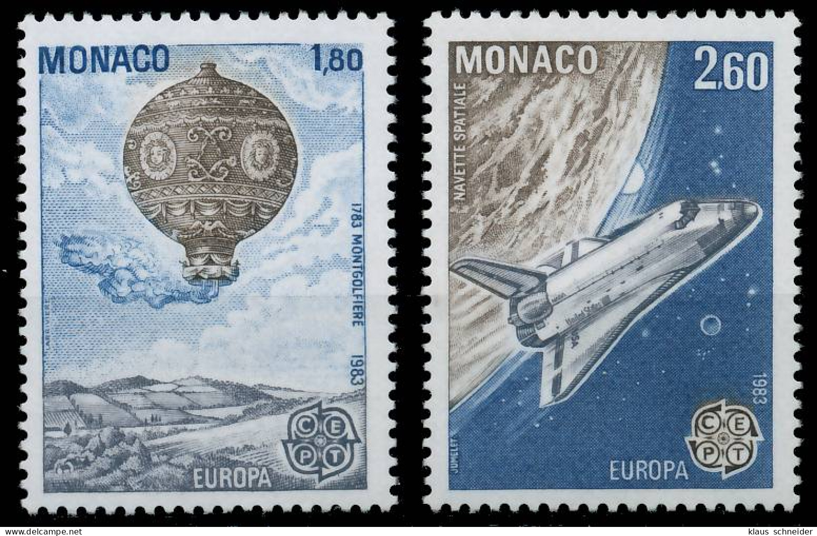 MONACO 1983 Nr 1579-1580 Postfrisch X5B9142 - Unused Stamps
