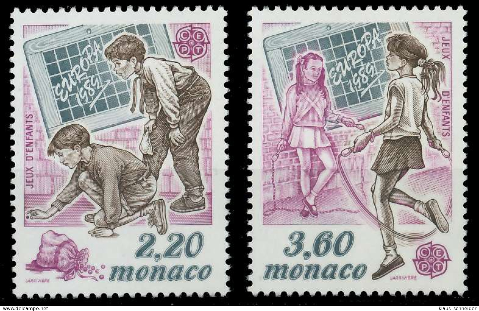 MONACO 1989 Nr 1919-1920 Postfrisch S1FD1D2 - Unused Stamps