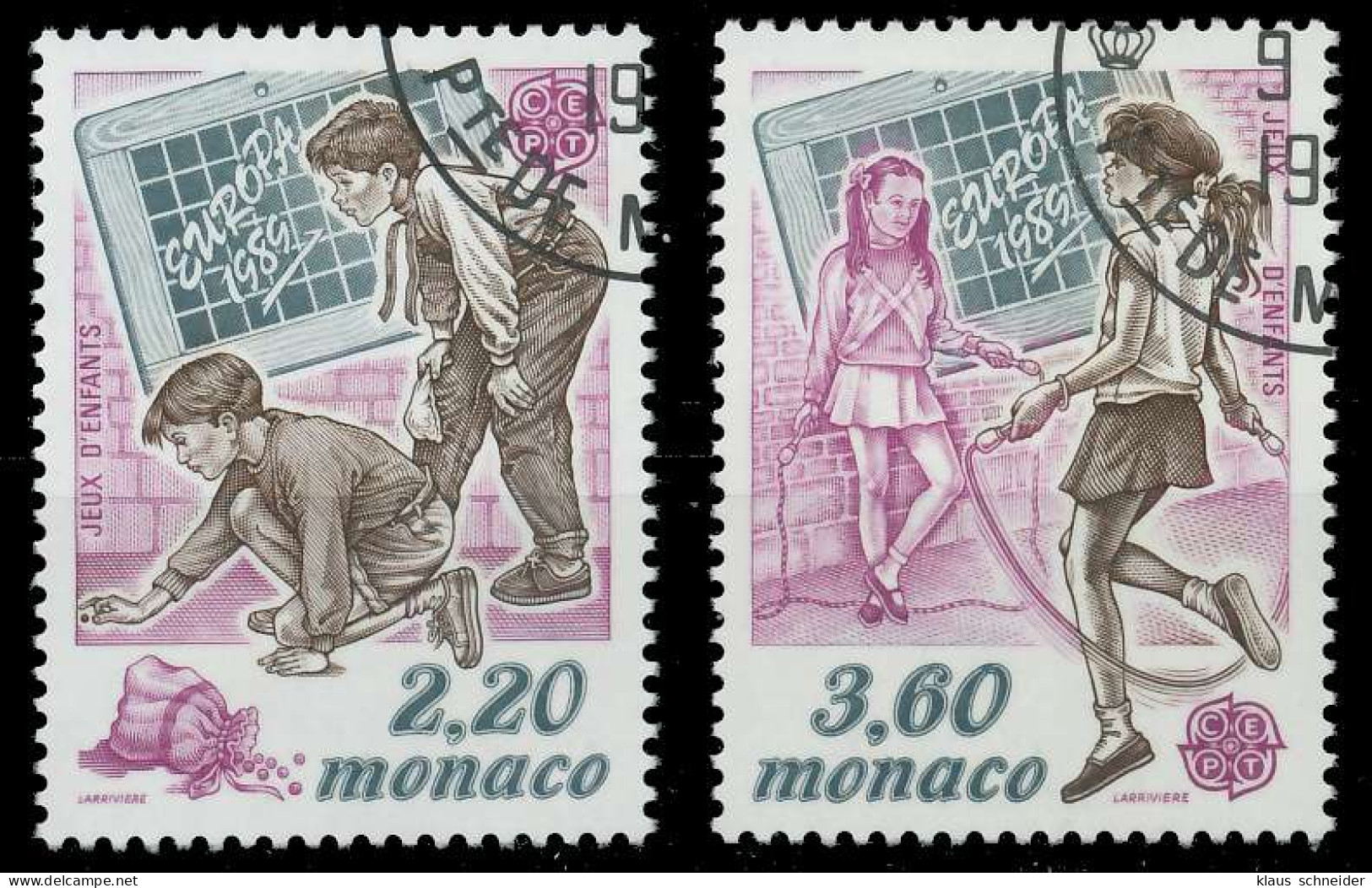 MONACO 1989 Nr 1919-1920 Gestempelt X5CEF76 - Used Stamps
