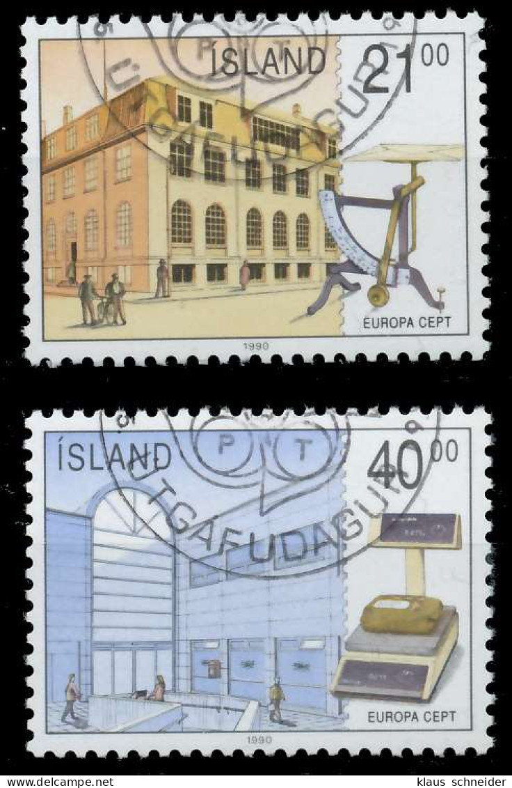 ISLAND 1990 Nr 726-727 Gestempelt X5CF4FA - Used Stamps