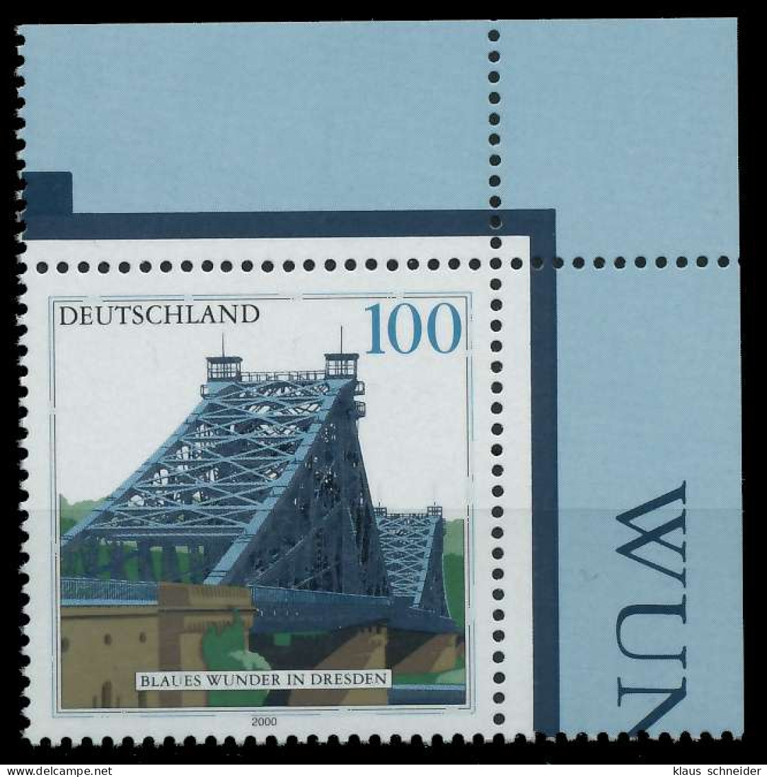 BRD BUND 2000 Nr 2109 Postfrisch ECKE-ORE S272CBA - Unused Stamps