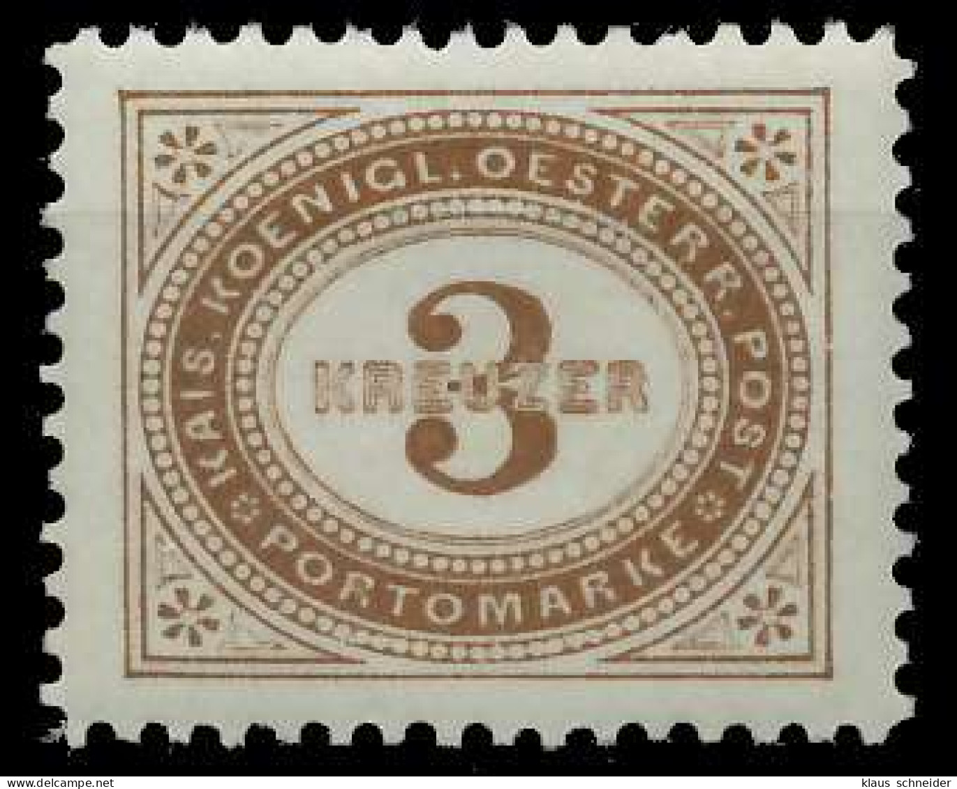 ÖSTERREICH PORTOMARKEN 1894 Nr 3F Postfrisch X7428A6 - Segnatasse